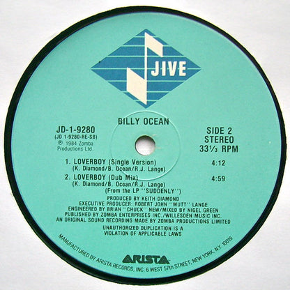 Billy Ocean : Loverboy (12")