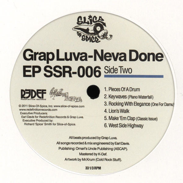 Grap Luva : Neva Done EP (12", EP, Ltd, Num)