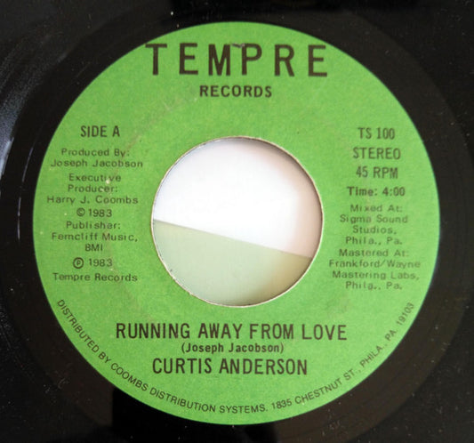 Curtis Anderson : Running Away From Love (7")