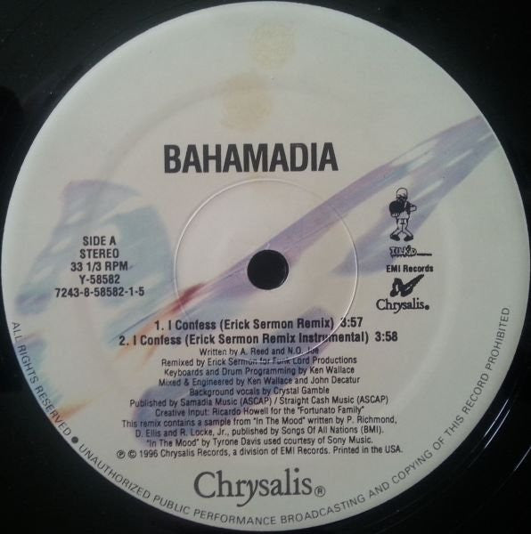 Bahamadia : I Confess (Remix) (12")