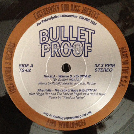 Various : Bullet Proof Vol. 2 (12", Promo)