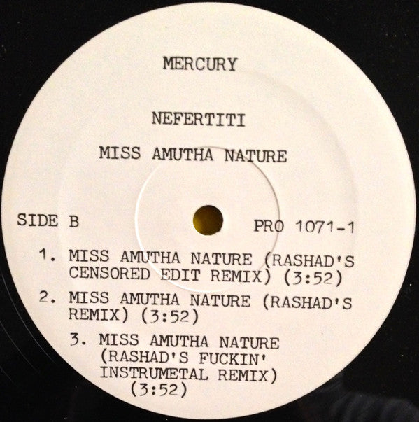 Nefertiti (2) : Miss Amutha Nature (12", Single, Promo)