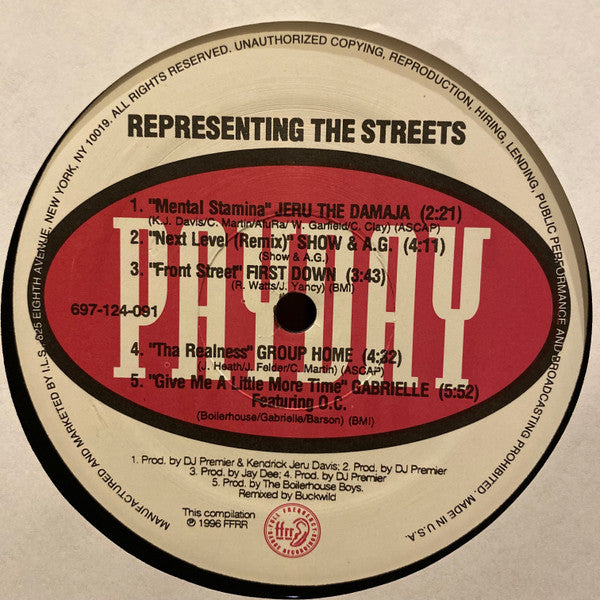 Various : Payday - Representin' The Streets (LP, Comp)