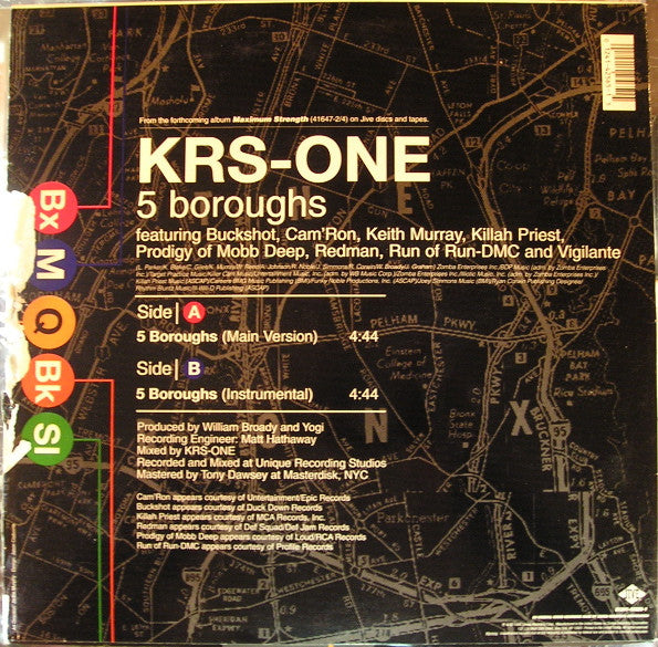 KRS-One : 5 Boroughs (12", Single)
