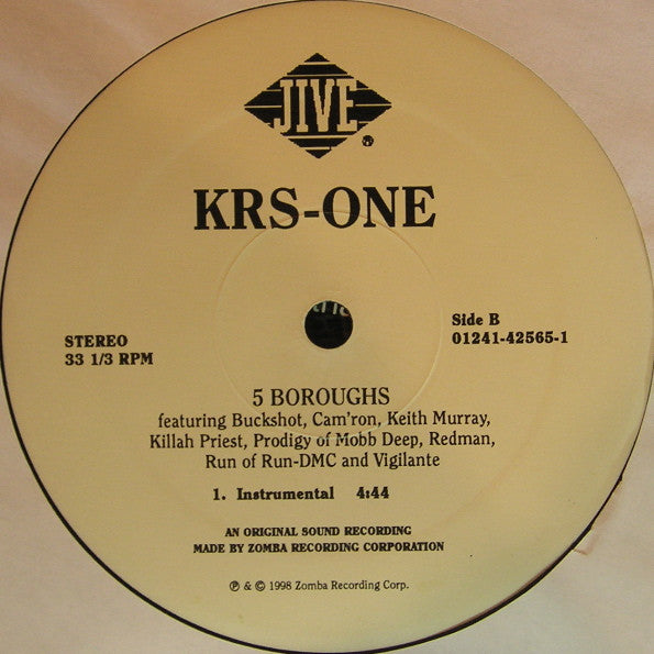 KRS-One : 5 Boroughs (12", Single)