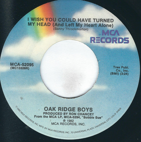 The Oak Ridge Boys : Back In Your Arms Again (7", Single, Pin)
