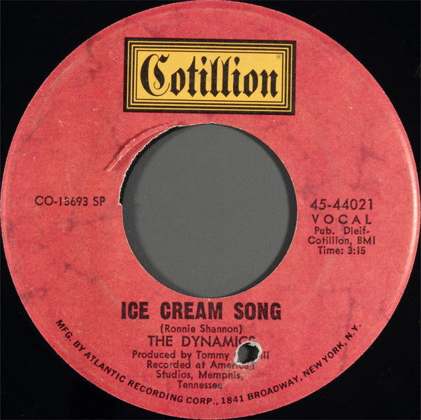 The Dynamics : Ice Cream Song / The Love That I Need (7", Single, SP )