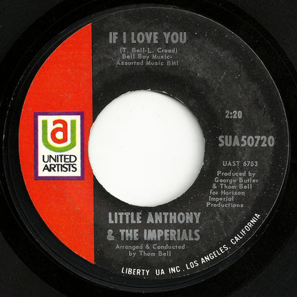 Little Anthony & The Imperials : Help Me Find A Way (To Say I Love You) / If I Love You (7")