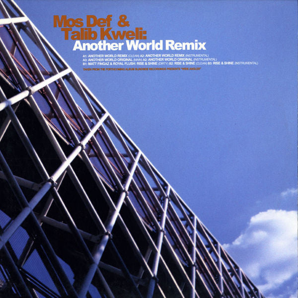 Mos Def & Talib Kweli : Another World (Remix) (12")