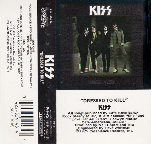 Buy Kiss : Dressed To Kill (Cass, Album, RE) Online for a great price – Love People Records