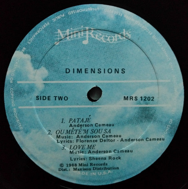 Dimension (13) : Lanmou (LP, Album)