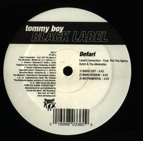 Defari : Likwit Connection / Keep It On The Rise (12")