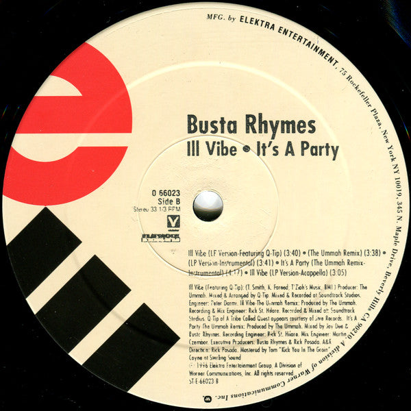 Busta Rhymes : It's A Party (12", Single)