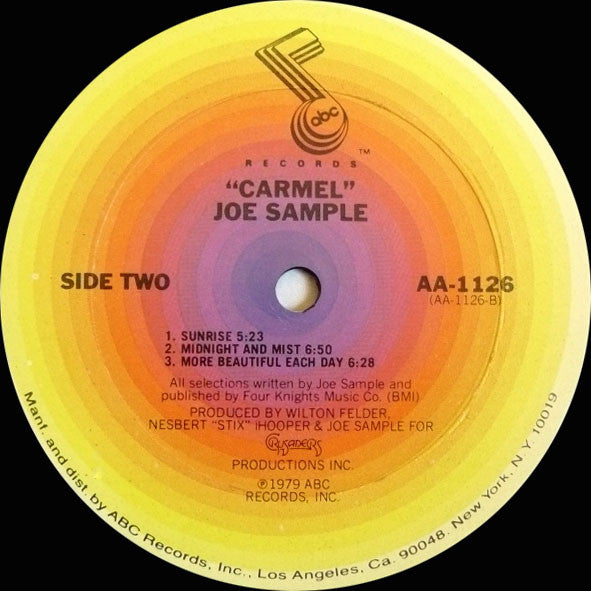 Joe Sample : Carmel (LP, Album, San)