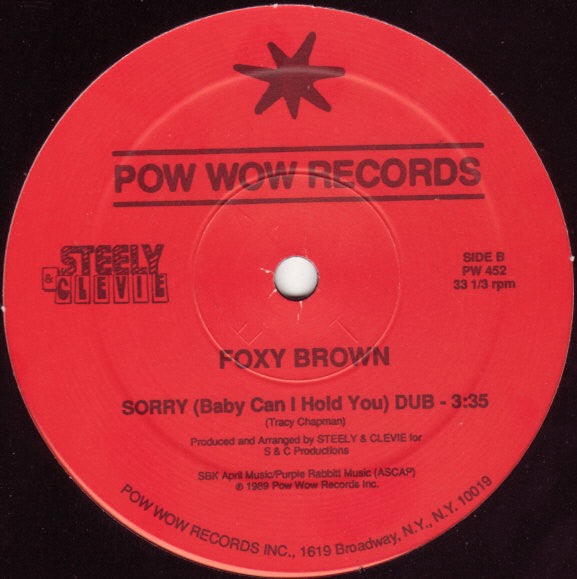 Foxy Brown (2) : Sorry (Baby Can I Hold You) (12")