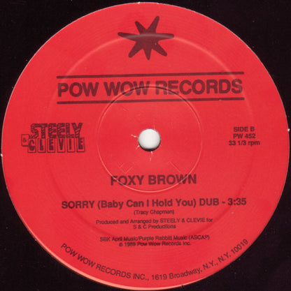 Foxy Brown (2) : Sorry (Baby Can I Hold You) (12")