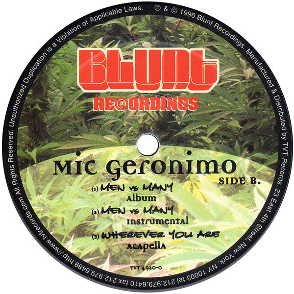 Mic Geronimo : Wherever You Are (12", Single)