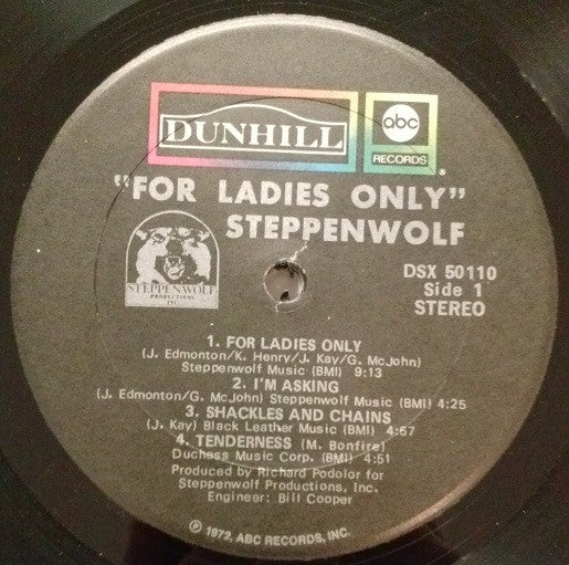 Steppenwolf : For Ladies Only (LP, Album, RP, Gat)