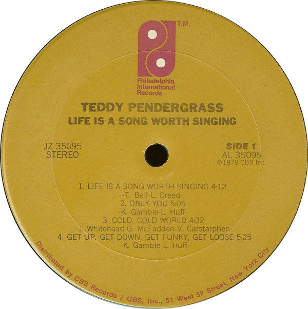Teddy Pendergrass : Life Is A Song Worth Singing (LP, Album, Kee)