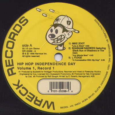 Various : Hip Hop Independents Day: Volume 1 (Record 1) (12")