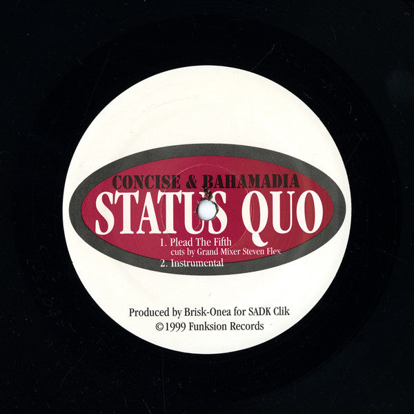 Status Quo (2) : Plead The Fifth / Back To The Future (12")