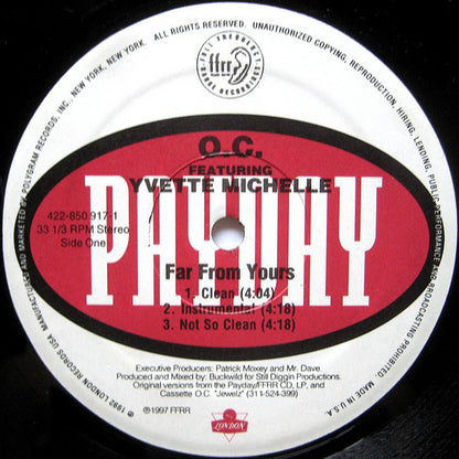 O.C. Featuring Yvette Michelle* : Far From Yours (12")