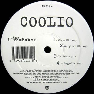 Coolio : I Remember (12", Single)