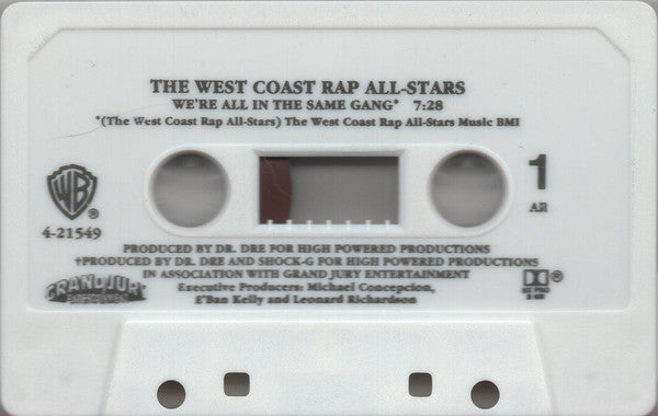 The West Coast Rap All-Stars : We're All In The Same Gang (Cass, Maxi, AR)