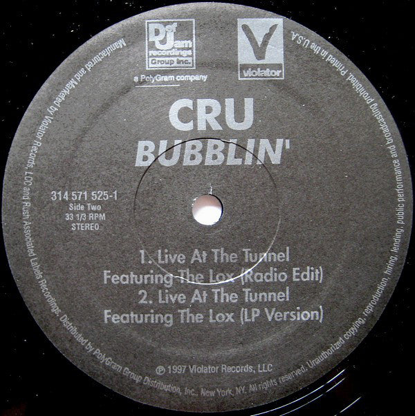 CRU : Bubblin' (12")