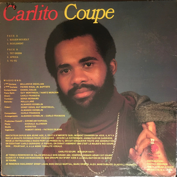Carlito Coupe : Carlito Coupe (LP)