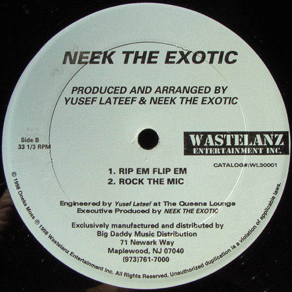 Neek The Exotic : Exotic's Raw (12")