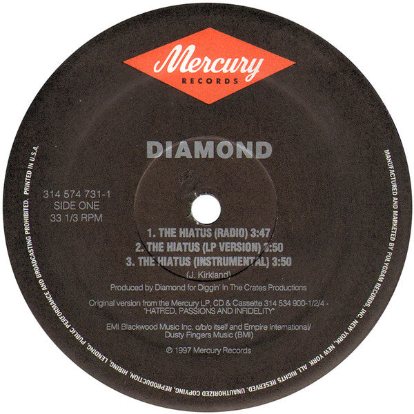 Diamond D : The Hiatus (12")