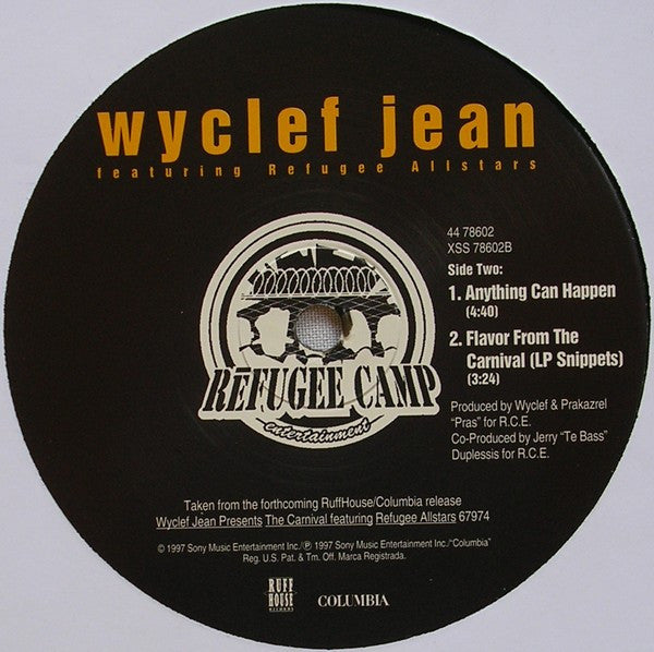 Wyclef Jean Featuring Refugee Allstars* : We Trying To Stay Alive (12")