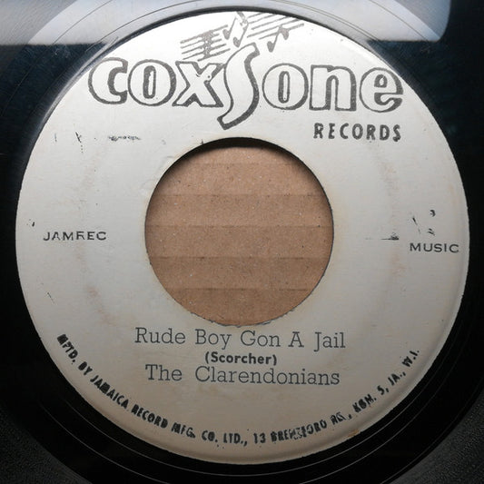 The Clarendonians / The Sharks (2) : Rude Boy Gon A Jail / Dont Fool Me (7", RP)