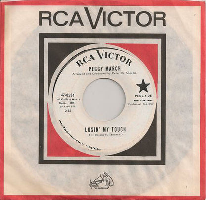 Peggy March : Losin' My Touch (7", Promo)