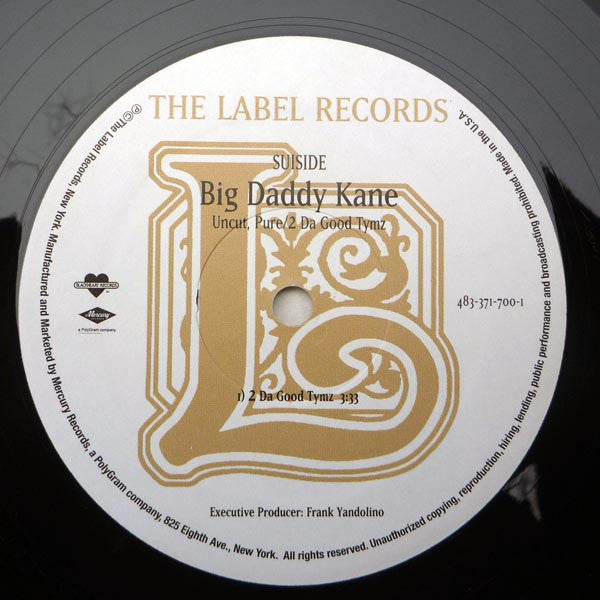 Big Daddy Kane : Uncut, Pure / 2 Da Good Tymz (12")