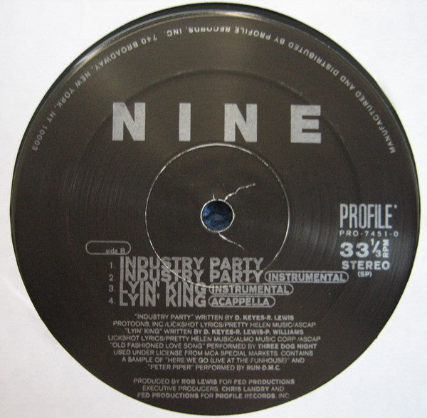Nine : Lyin' King (12", Single)