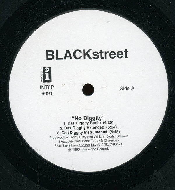 Blackstreet : No Diggity (12", Promo)