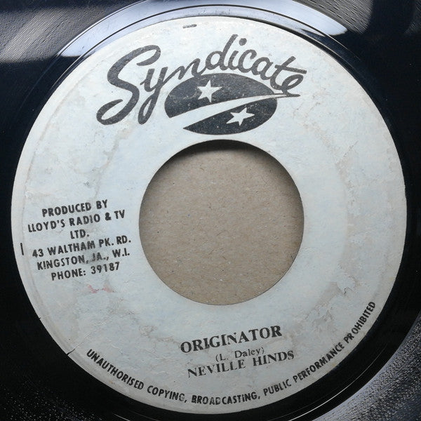 Alton Ellis / Neville Hinds : Deliver Us / Originator (7",45 RPM)