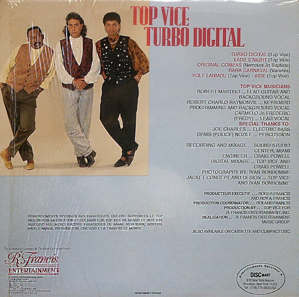 Top Vice : Turbo Digital (LP, Album)