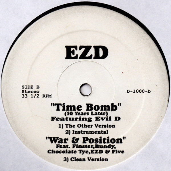 EZD : Gunzis4 / Time Bomb / War & Position (12")