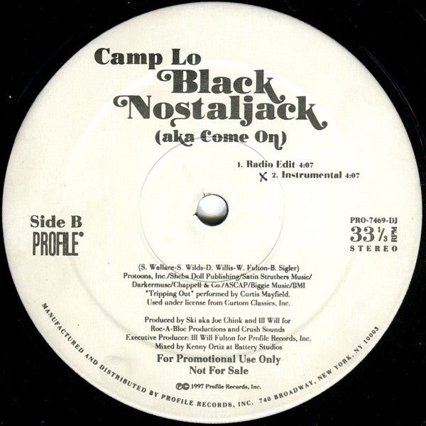 Camp Lo : Black Nostaljack (Aka Come On) (12", Promo)