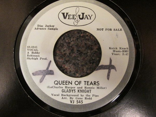 Gladys Knight : Queen Of Tears / A Love Like Mine (7", Single, Promo)