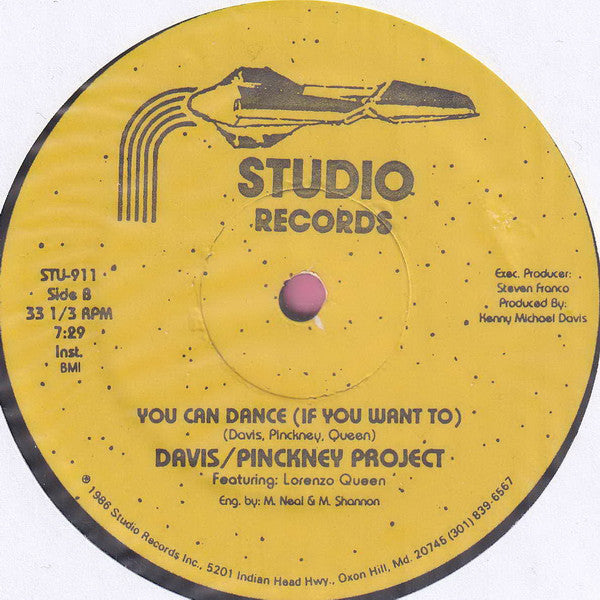 Davis / Pinckney Project Featuring Lorenzo Queen : You Can Dance (If You Want To) (12")