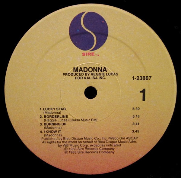 Madonna : Madonna (LP, Album, RE)