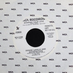 Denise LaSalle And Satisfaction (4) : Sharing Your Love (7", Promo)