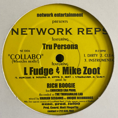 Network Reps : Collabo (Whatcha Really!) / Simplistic (12")