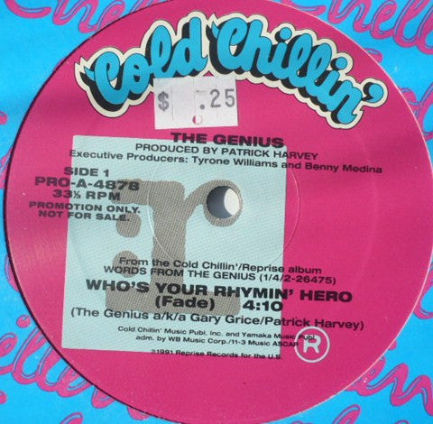 The Genius : Who's Your Rhymin' Hero (12", Promo)