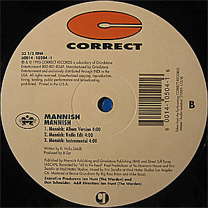Mannish : Jive U The Mann / Mannish (12")