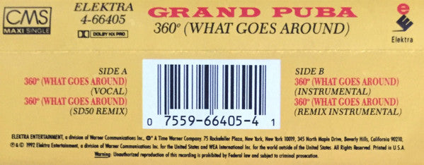 Grand Puba : 360° (What Goes Around) (Cass, Maxi)
